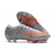 Botas Nike Mercurial Vapor 13 Elite AG CR7 Blanco Total Naranja Negro