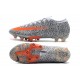 Botas Nike Mercurial Vapor 13 Elite AG CR7 Blanco Total Naranja Negro