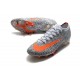 Botas Nike Mercurial Vapor 13 Elite AG CR7 Blanco Total Naranja Negro