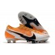 Botas Nike Mercurial Vapor 13 Elite AG CR7 Blanco Total Naranja Negro