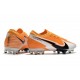 Botas Nike Mercurial Vapor 13 Elite AG CR7 Blanco Total Naranja Negro