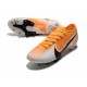 Botas Nike Mercurial Vapor 13 Elite AG CR7 Blanco Total Naranja Negro