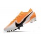 Botas Nike Mercurial Vapor 13 Elite AG CR7 Blanco Total Naranja Negro