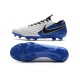 Nike Tiempo Legend VIII Elite FG Bota - Blanco Azul Negro