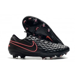 Nike Tiempo Legend VIII Elite FG Bota - Negro Rosa