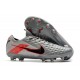 Nike Tiempo Legend VIII Elite FG Bota - Gris Negro Rojo