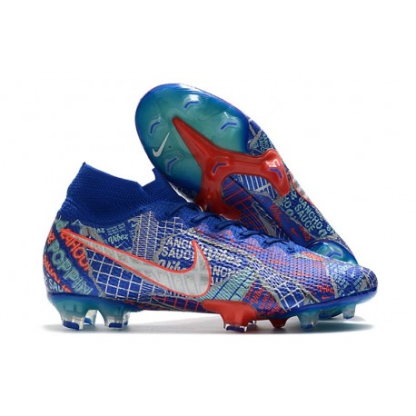 Nike Mercurial Superfly 7 Elite FG Sancho SE11 Azul Rojo Blanco