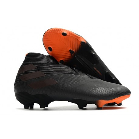 adidas Nemeziz 19+ FG Zapatillas de Fútbol - Negro Naranja Señal