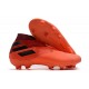 Adidas Botas de Fútbol Nemeziz 19+ FG - Signal Coral Negro Rojo Gloria