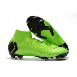 Zapatos de Fútbol Nike Mercurial Superfly VI Elite FG Verde Negro