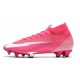 Nike Mercurial Superfly VII Elite FG x Mbappé Rosa Blanco Negro