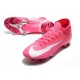 Nike Mercurial Superfly VII Elite FG x Mbappé Rosa Blanco Negro