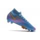 Nike Mercurial Superfly VII Elite FG Azul Rosa Oro