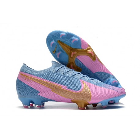 Nike Zapatos Mercurial Vapor XIII Elite FG Azul Rosa Oro