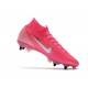 Nike Mercurial Superfly 7 Elite SG-Pro x Mbappé Explosión Rosa Blanco