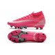 Bota Nike Mercurial Superfly VII Elite AG x Mbappé Rosa Blanco Negro