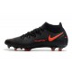 Nike Zapatilla Phantom GT Elite Dynamic Fit FG Negro Rojo Chile Gris