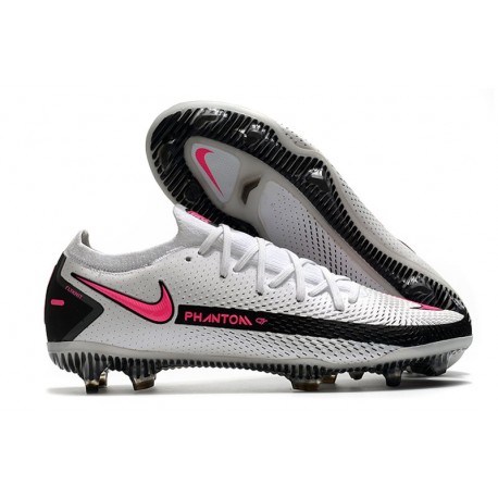 Tacos de Futbol Nike Phantom GT Elite FG - Blanco Rosa Negro
