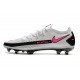 Tacos de Futbol Nike Phantom GT Elite FG - Blanco Rosa Negro