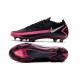 Tacos Futbol Nike Phantom GT Elite FG - Negro Plateado Explosión Rosa