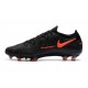 Tacos de Futbol Nike Phantom GT Elite FG - Negro Rojo Chile Gris