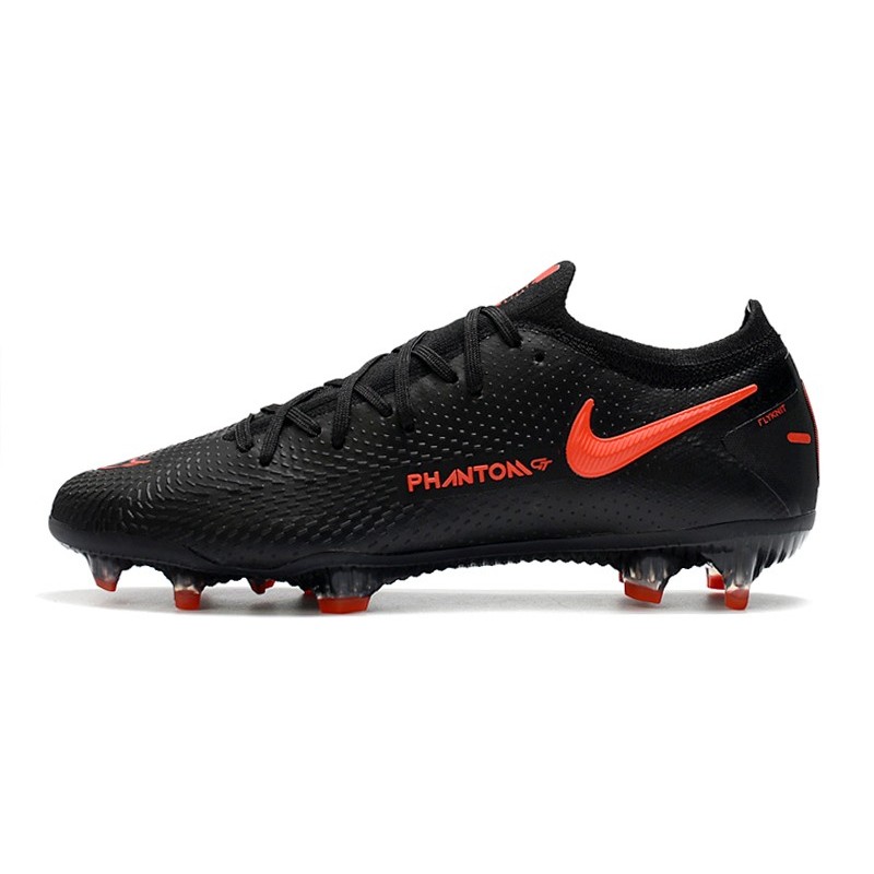 Tacos de Futbol Nike Phantom GT Elite FG - Negro Rojo Chile Gris