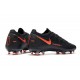 Tacos de Futbol Nike Phantom GT Elite FG - Negro Rojo Chile Gris