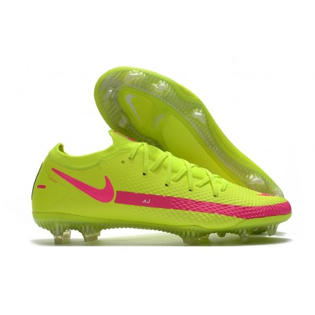 Tacos de Futbol Nike Phantom GT Elite FG - Amarillo Rosa