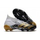 adidas Tacón Predator Mutator 20.1 FG Blanco Dorado metalizado Negro