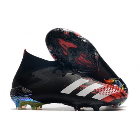 adidas Tacón Fútbol Predator Mutator 20.1 FG Negro Blanco Active Red