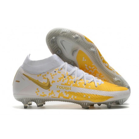 Nike Zapatilla Phantom GT Elite Dynamic Fit FG Blanco Oro