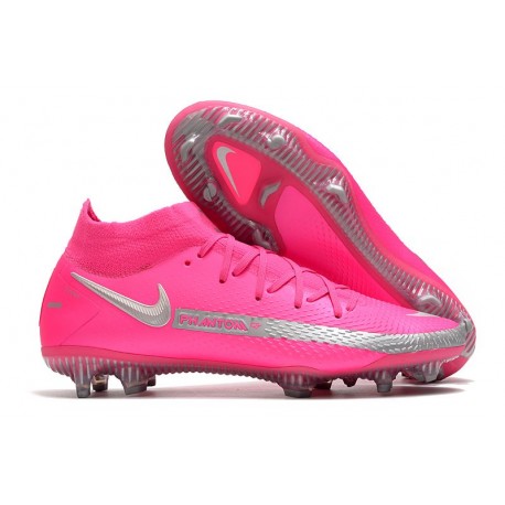 Nike Zapatilla Phantom GT Elite Dynamic Fit FG Rosa Plata