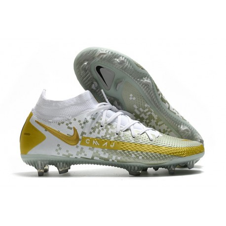 Nike para Hombre para Fútbol Phantom Gt Elite Df Fg Blanco Oro