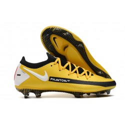 Nike 2021 Phantom Generative Textur GT Elite FG -Amarillo Negro Blanco