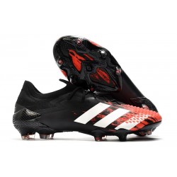 Botas adidas Predator Mutator 20.1 Low FG Negro Blanco Rojo