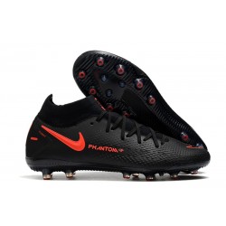 Nike Phantom GT DF Elite AG-PRO Negro Rojo Chile Gris humo oscuro