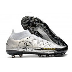 Nike Phantom GT DF Elite AG-PRO Platino puro Plateado metalizado Negro