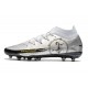 Nike Phantom GT DF Elite AG-PRO Platino puro Plateado metalizado Negro
