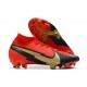 Nike Nuevo Mercurial Superfly 7 Elite DF FG Rojo Negro Oro