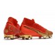 Nike Nuevo Mercurial Superfly 7 Elite DF FG CR100 Rojo Oro