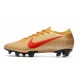 Nike Zapatos Mercurial Vapor XIII Elite FG Oro Rojo