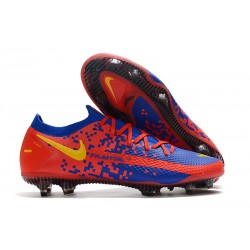 Nike 2021 Phantom Generative Textur GT Elite FG - Rojo Azul