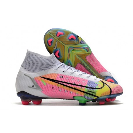 Botas de Fútbol Nike Mercurial Superfly 8 Elite FG Blanco Multicolored