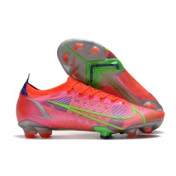 Zapatos Nike Mercurial Vapor 14 Elite FG Carmesi Plateado Metalizado