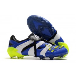 Botas De Futbol Adidas Predator Accelerator FG - Azul Blanco Amarillo