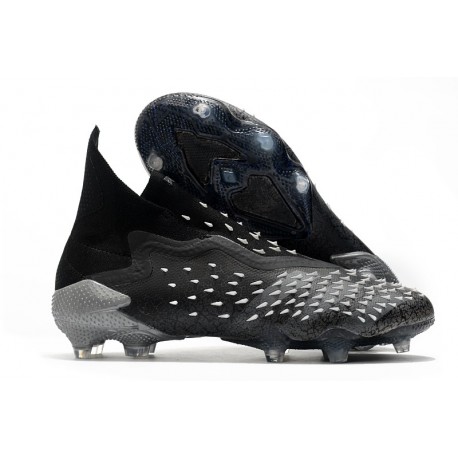 Bota de fútbol adidas Predator Freak + FG Negro Gris Blanco