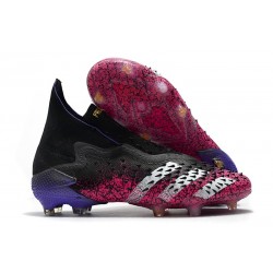 Bota de fútbol adidas Predator Freak + FG Negro Blanco Rosa