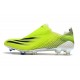 Bota de Fútbol adidas X Ghosted + FG Amarillo Solar Negro Azul Royal