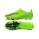 Bota de Fútbol adidas X Ghosted + FG Verde Tinta Energía