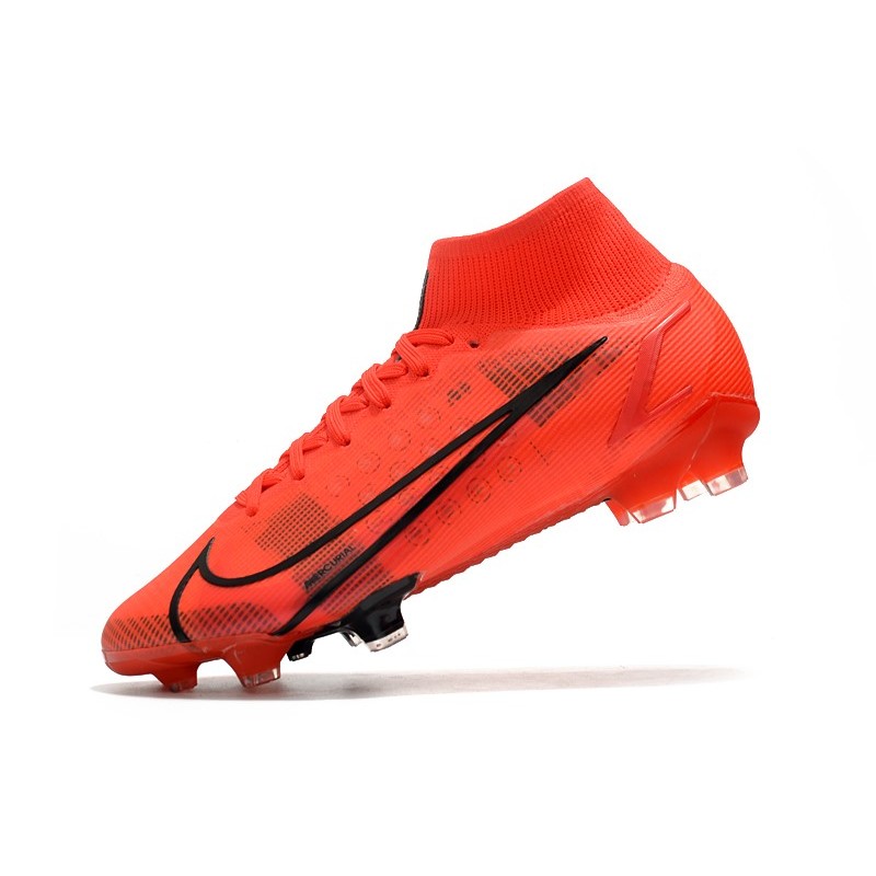 Botas de Fútbol Nike Mercurial Superfly 8 Elite FG Rojo Negro